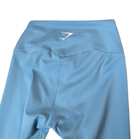 Gymshark Blue 7/8 Leggings Size S High Rise Athleisure Activewear  Gym - Picture 4 of 7
